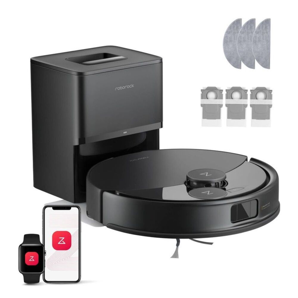 Open Box - Roborock -  Q10 PF+ Vacuum and Mop with 10000 Pa Suct Black
